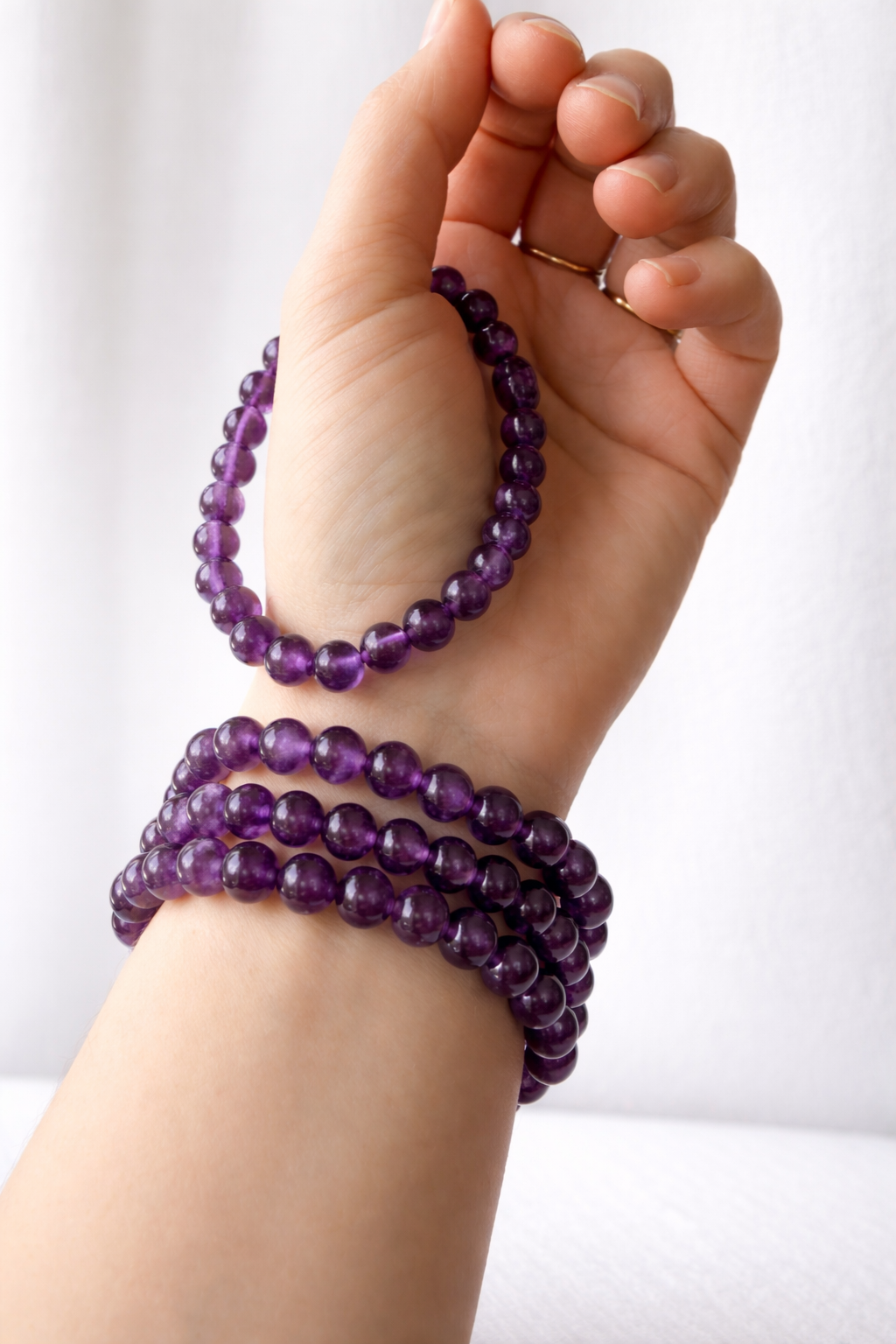 Ametyst armbånd 💜 EX-kvalitet