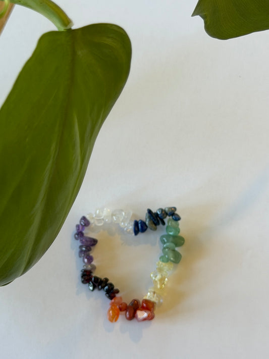 Chakra chips armbånd 🌈