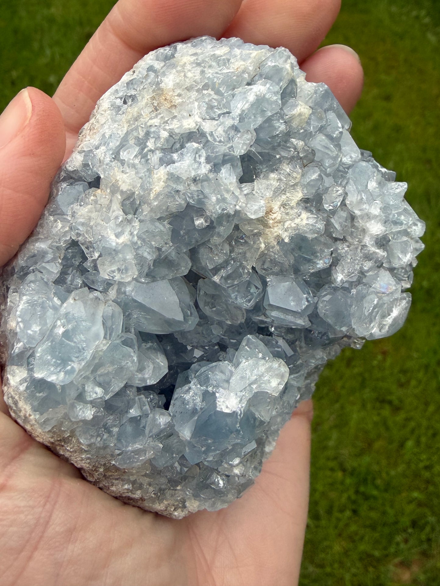 Blå celestinklynge – A-kvalitet ✨💙 509 gram