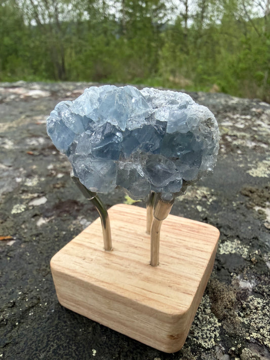 Blå celestinklynge – A-kvalitet ✨💙 87 gram