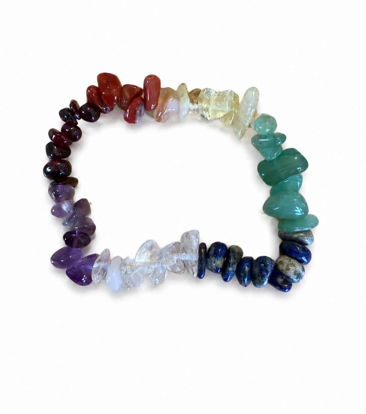 Chakra chips armbånd 🌈