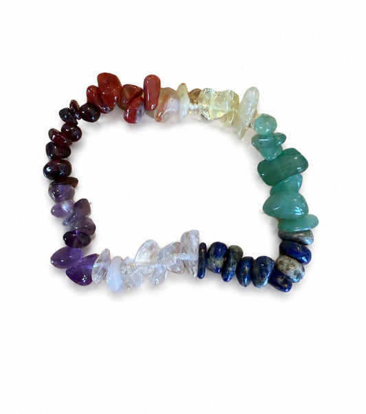 Chakra chips armbånd 🌈